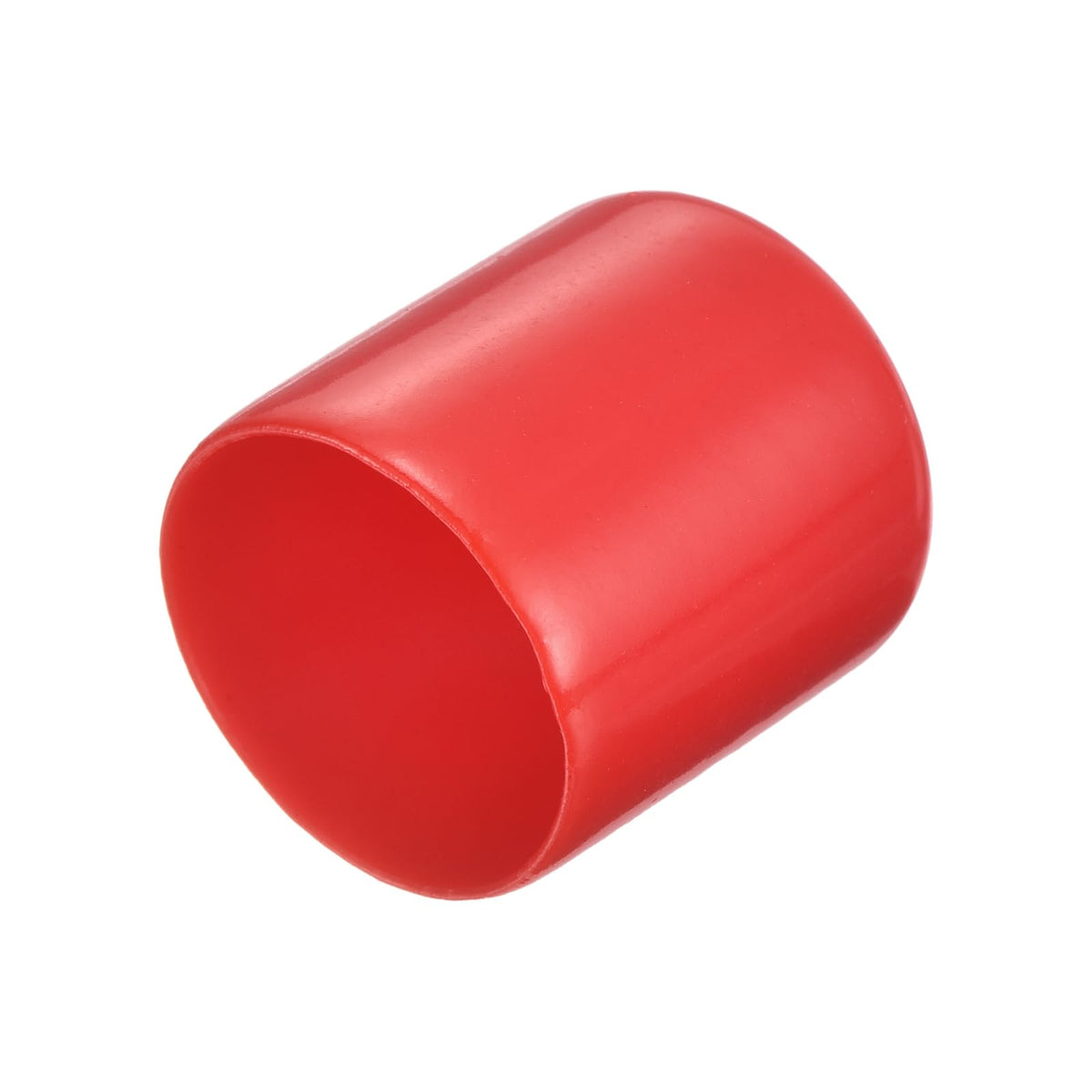 20pcs Rubber End Caps 23mm ID Vinyl Round Tube Bolt Cap Cover Thread Protectors Red