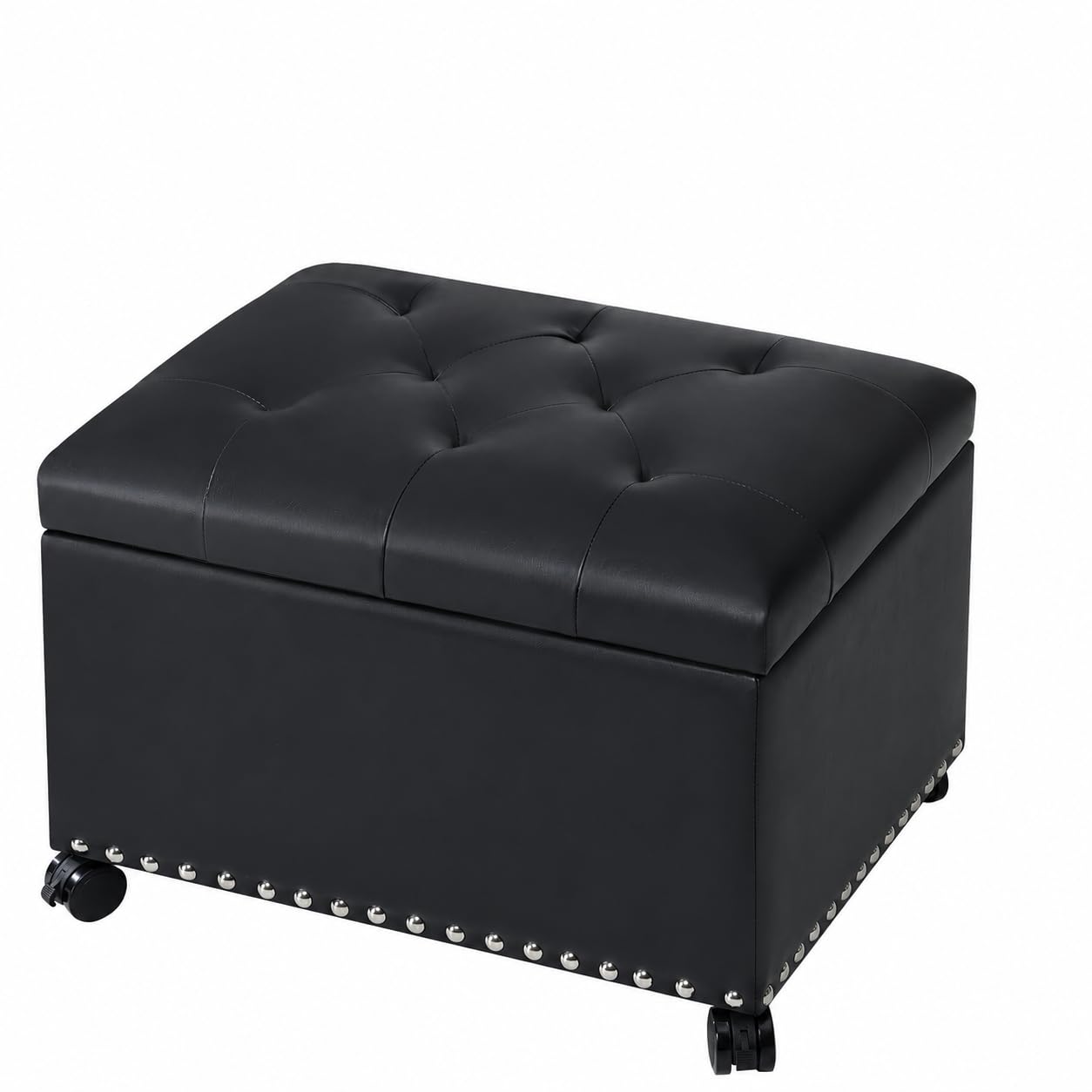 Leather Storage Ottoman
