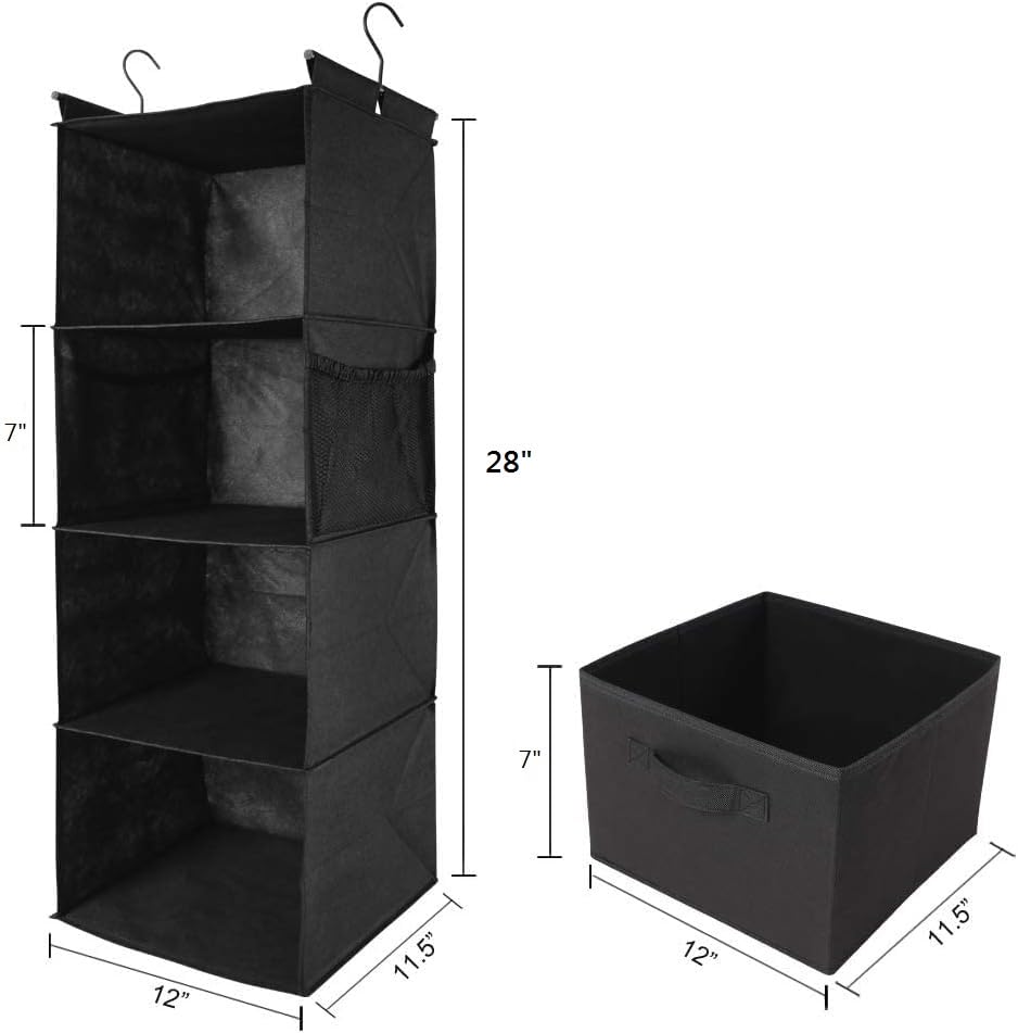 4 Shelf Hanging Closet Organizer