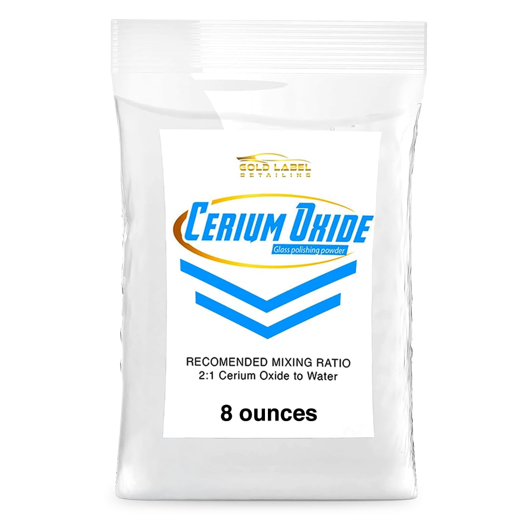 Optical Grade Cerium Oxide 8oz Glass Repair Powder (8 Ounce)