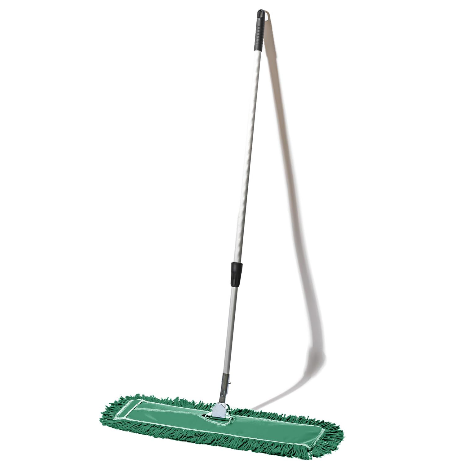 24 Inch Green Commercial Dust Mop & Floor Sweeper with Extendable Handle