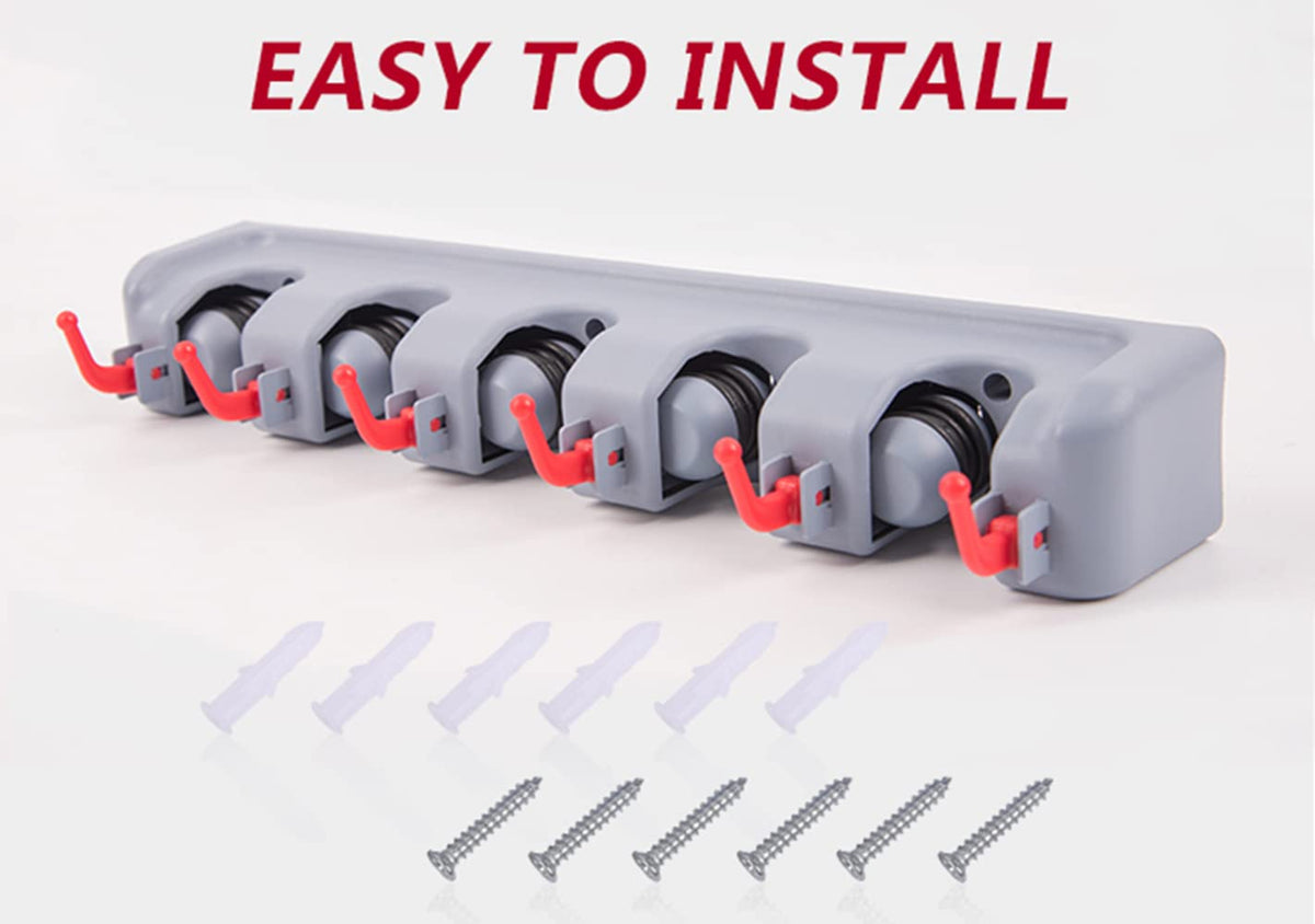 Broom and Mop Holder Wall Mount