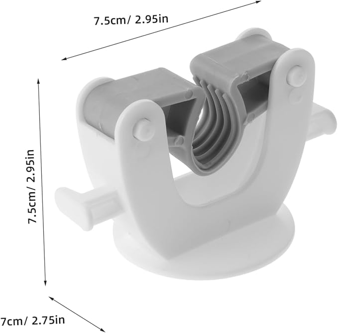 2pcs Mop Broom Holders Wall Mount Kitchen Organizer Self Adhesive Towel Hooks for Bathroom