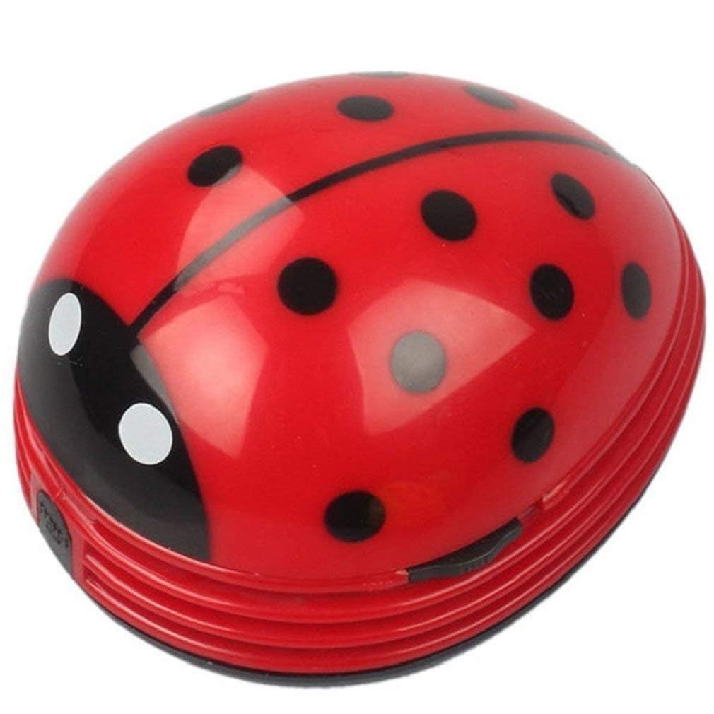 Mini Portable Handheld Cordless Tabletop Crumb Sweeper Desktop Dust Vacuum Cleaner Cute Cartoon Battery Operated