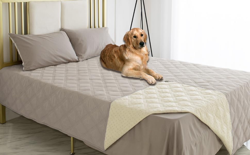 Waterproof Dog Bed Cover Pet Blanket with Anti