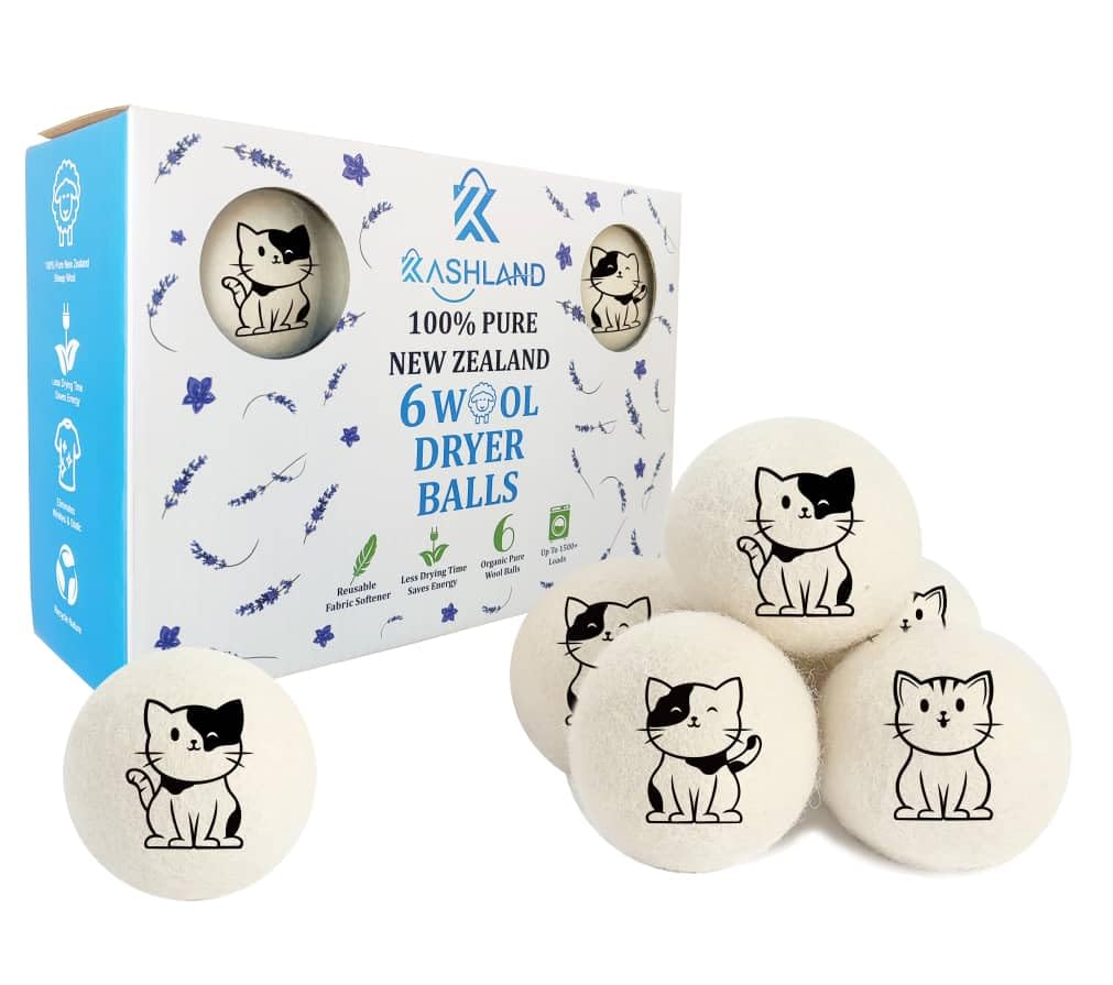 Organic Wool Dryer Balls (6 Count)