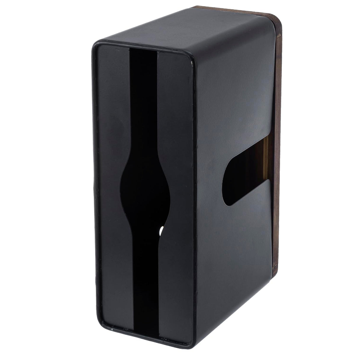 Matte Black Metal Wall Mounted Paper Towel Holder Trifold Z Fold
