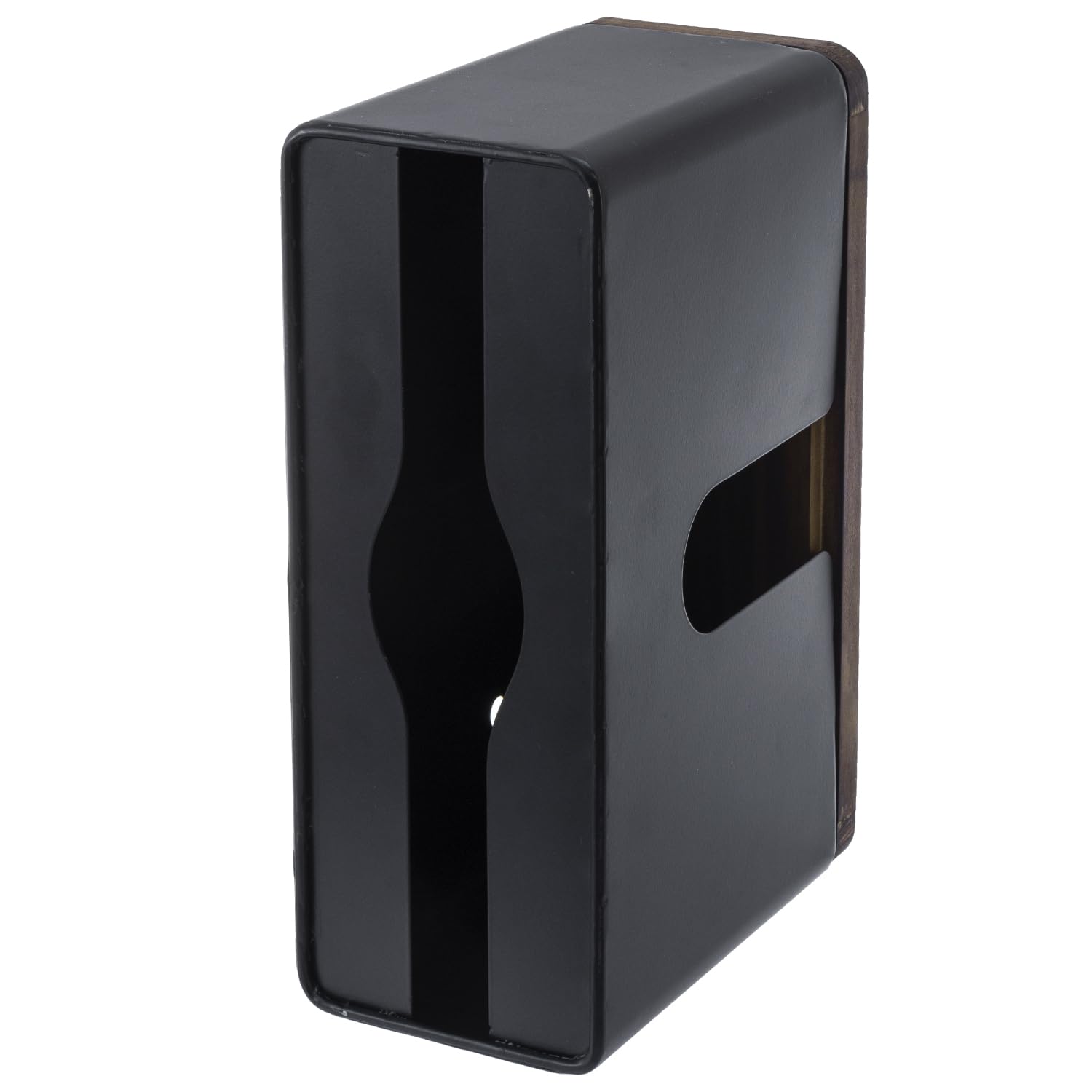 Matte Black Metal Wall Mounted Paper Towel Holder Trifold Z Fold