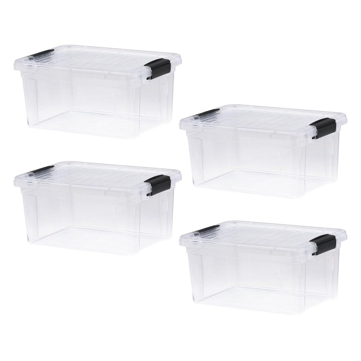 Storage Bins with Lids (4 Count)