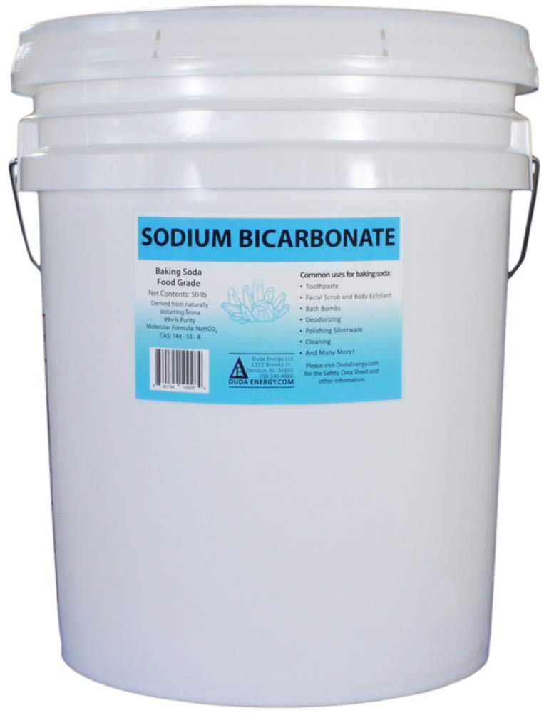 50 lb Pail of USP Pure Sodium Bicarbonate Powder Organic Food Grade Listed Pure Baking Soda (800 Ounce)