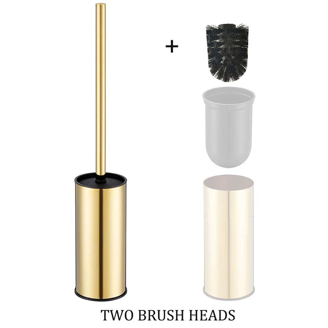 Toilet Brush Holder Gold