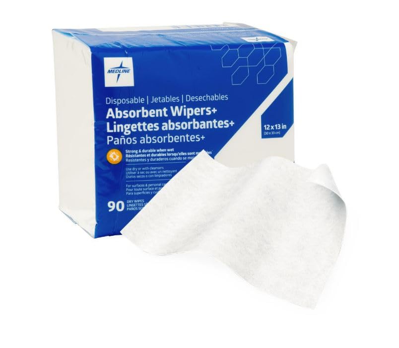 Absorbent Wipers+ Disposable Heavy Duty Dry Wipes (90 Count) - ModHome Supplies