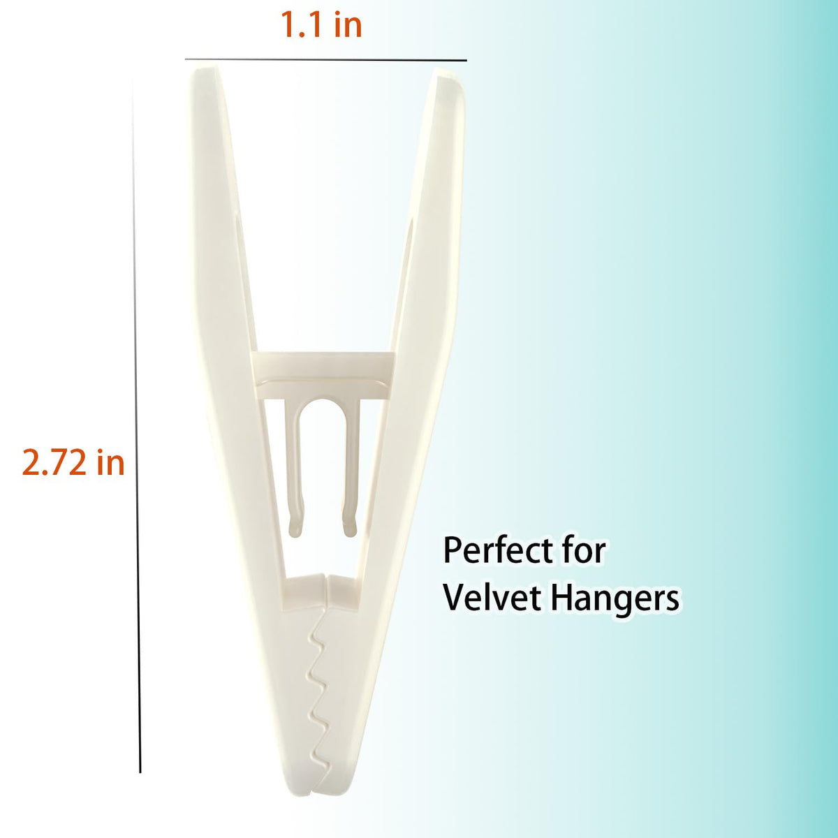 Hanger Clips for Velvet Hangers (40 Count)