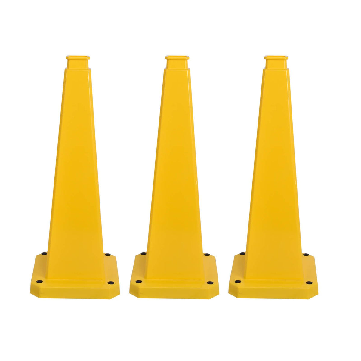 3 Pack 28 Inch Solid Safety Cone