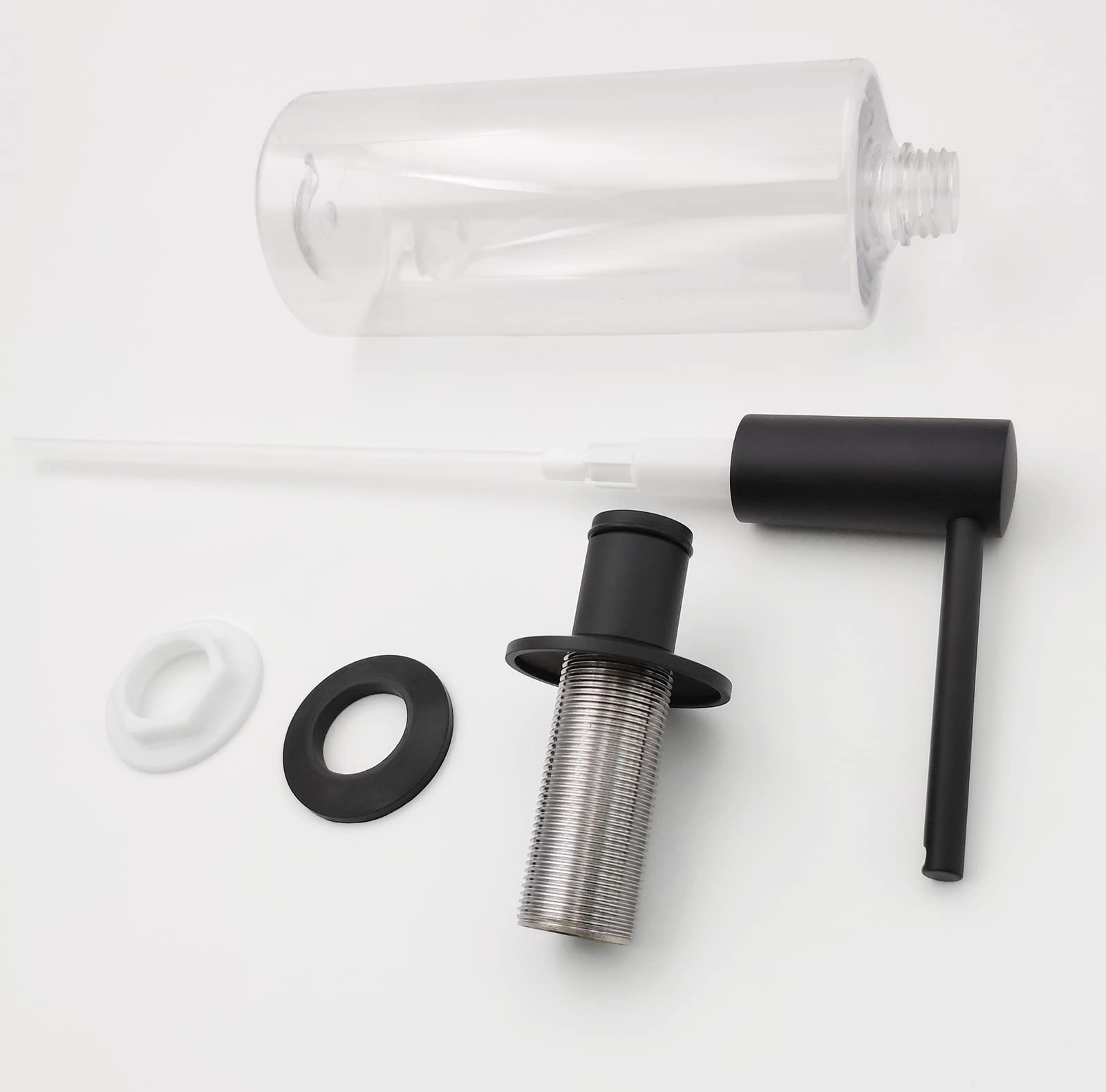 Matte Black Built in Dish Soap Dispenser for Kitchen Sink
