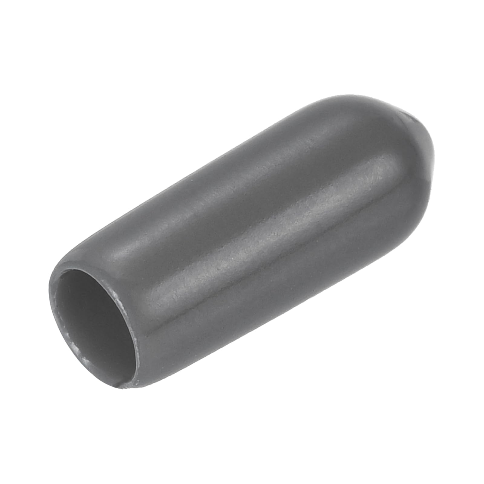 20pcs Rubber End Caps 4mm ID Vinyl PVC Round Tube Bolt Cap Cover Screw Thread Protectors Dark Grey