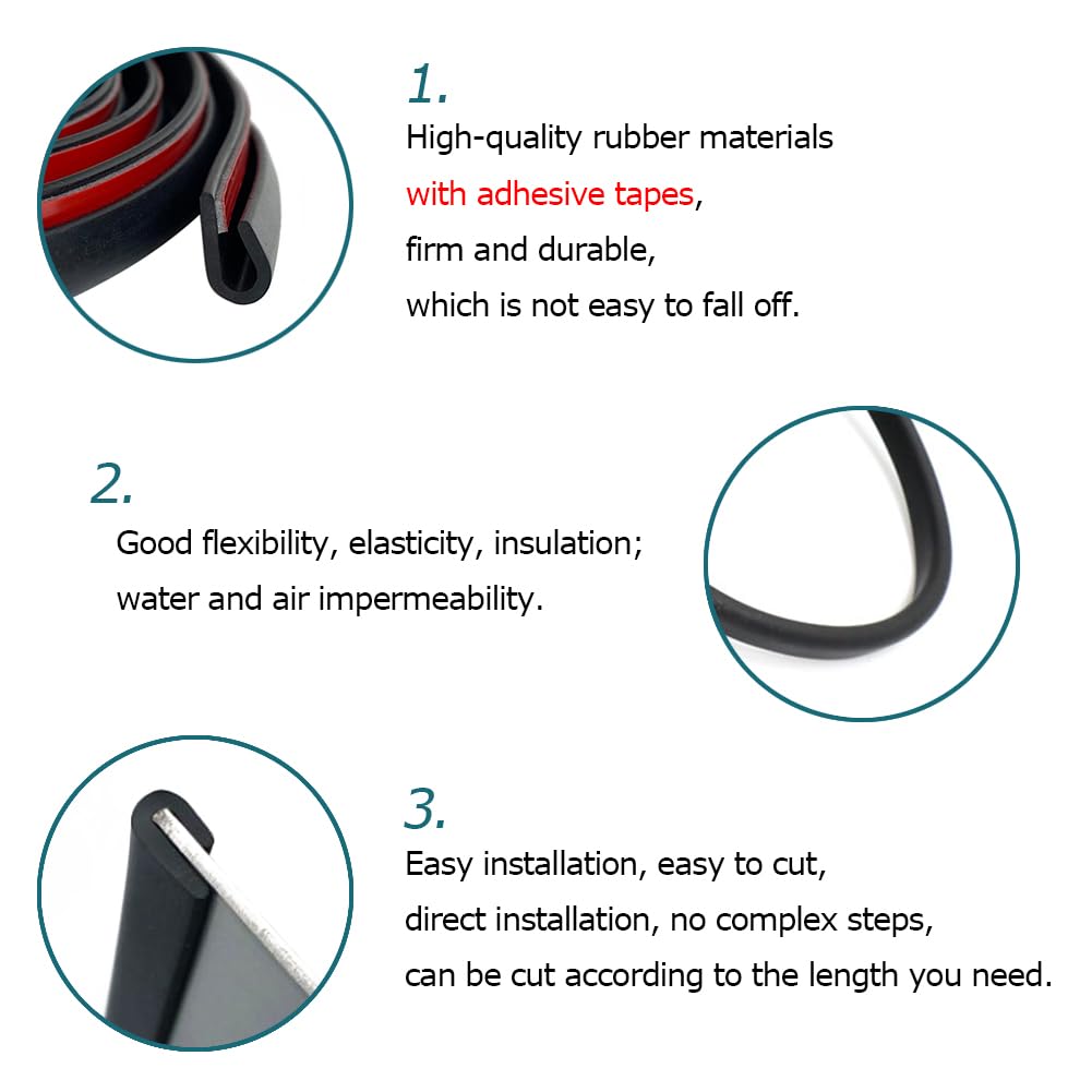 Rubber Edge Trim Black