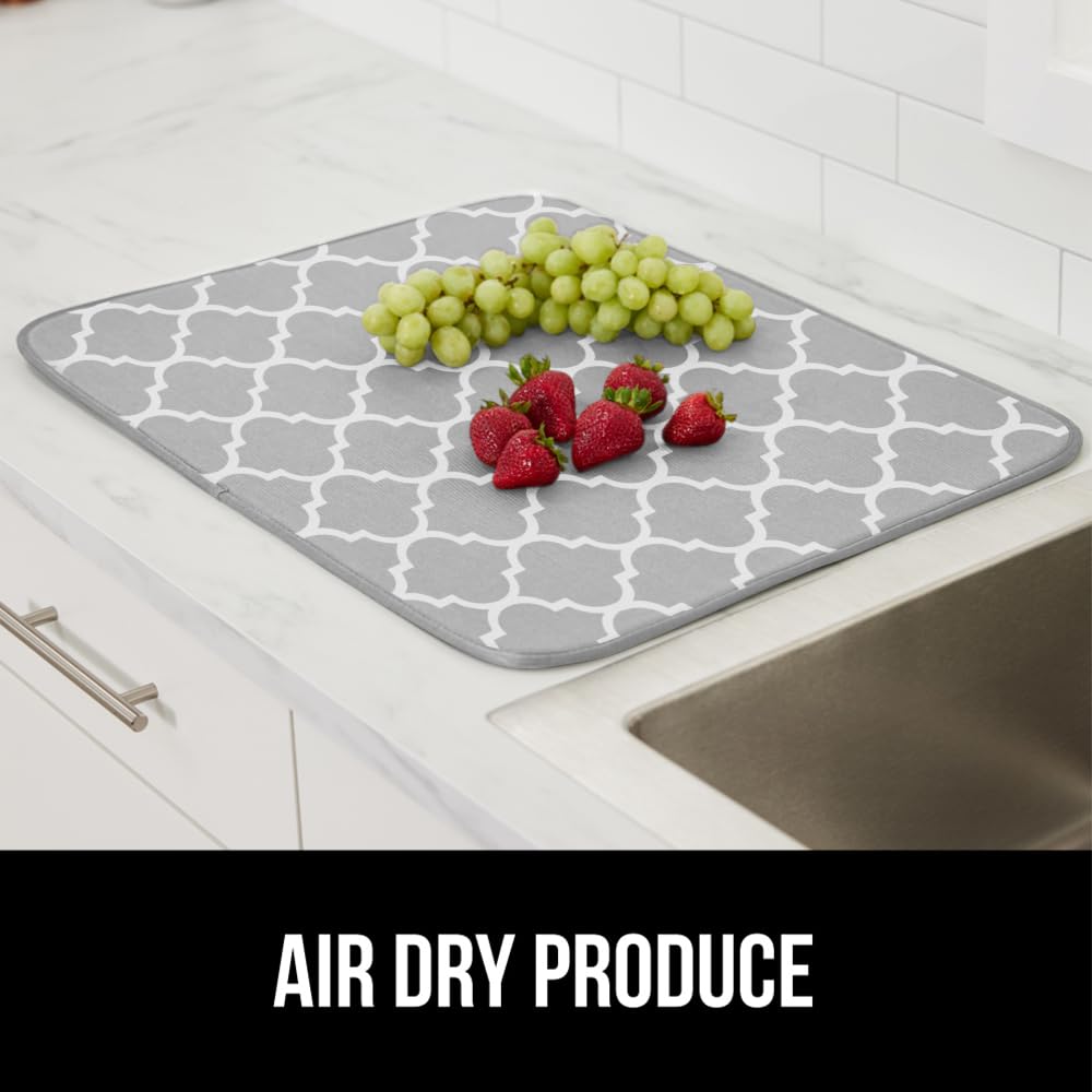 Ultra Water Absorbent Microfiber Dish Drying Mat (2 Count)