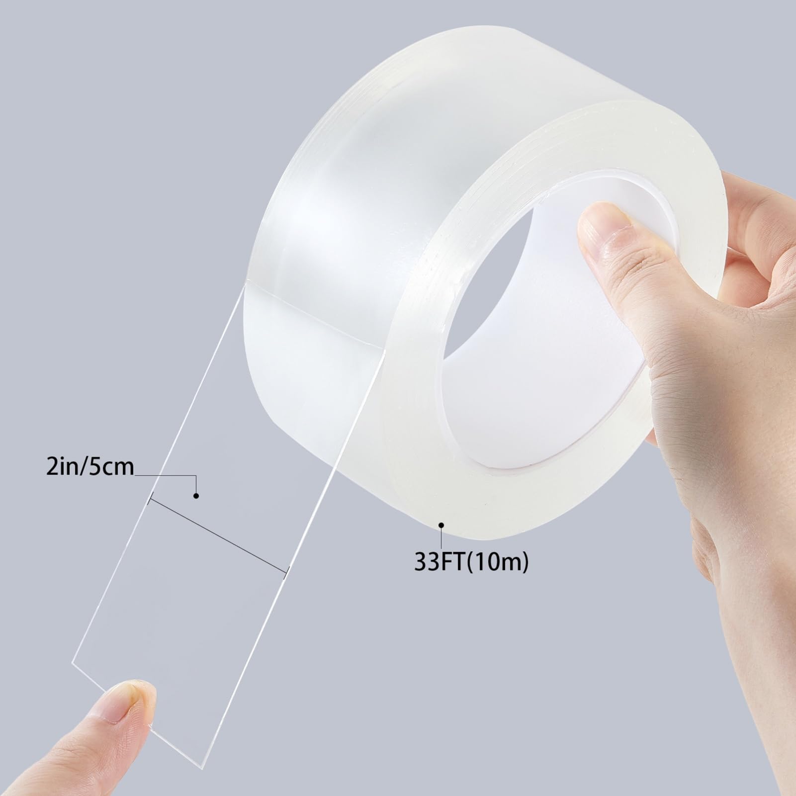 Transparent Window Weather Sealing Tape 2inch*33ft Weather Stripping Residue (33 Foot)