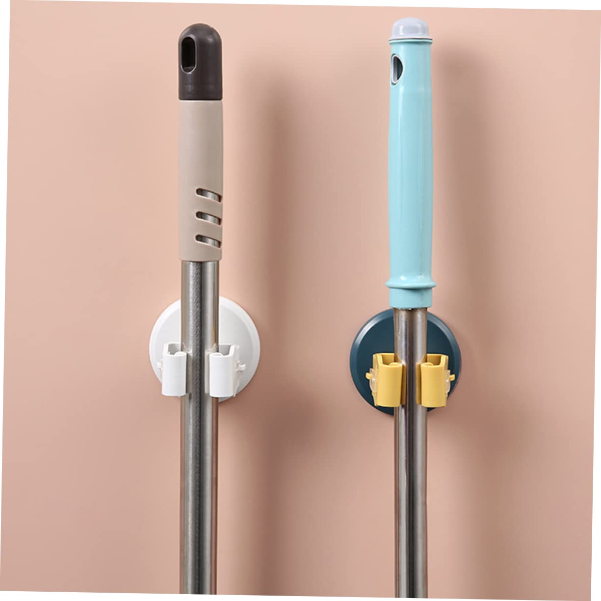 2sets Mop Broom Holder Wall