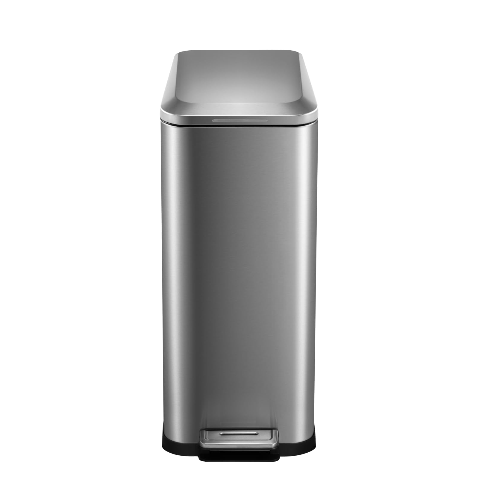 13 Gallon Slim Stainless Steel Kitchen Trash Can with Lid