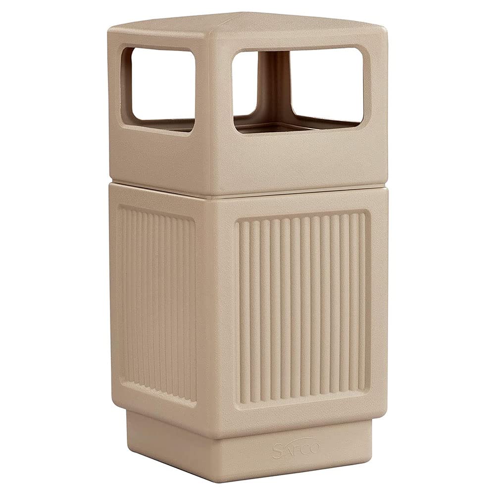 Canmeleon Recessed Panel Indoor Outdoor Trash Can