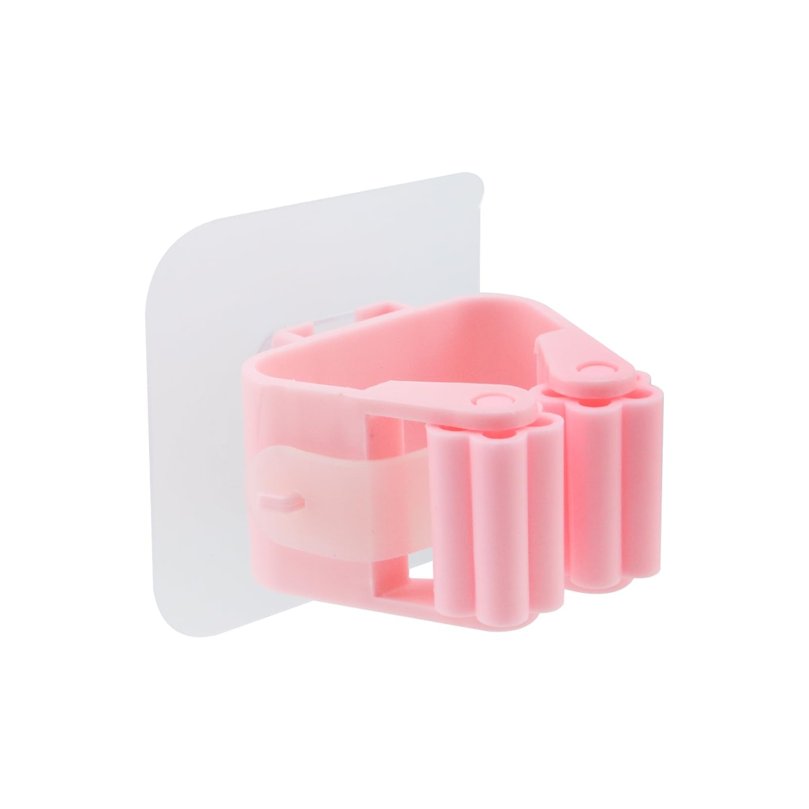 5Pcs Self Adhesive Broom Holder Wall Mount Mop and Broom Gripper (5 Count)