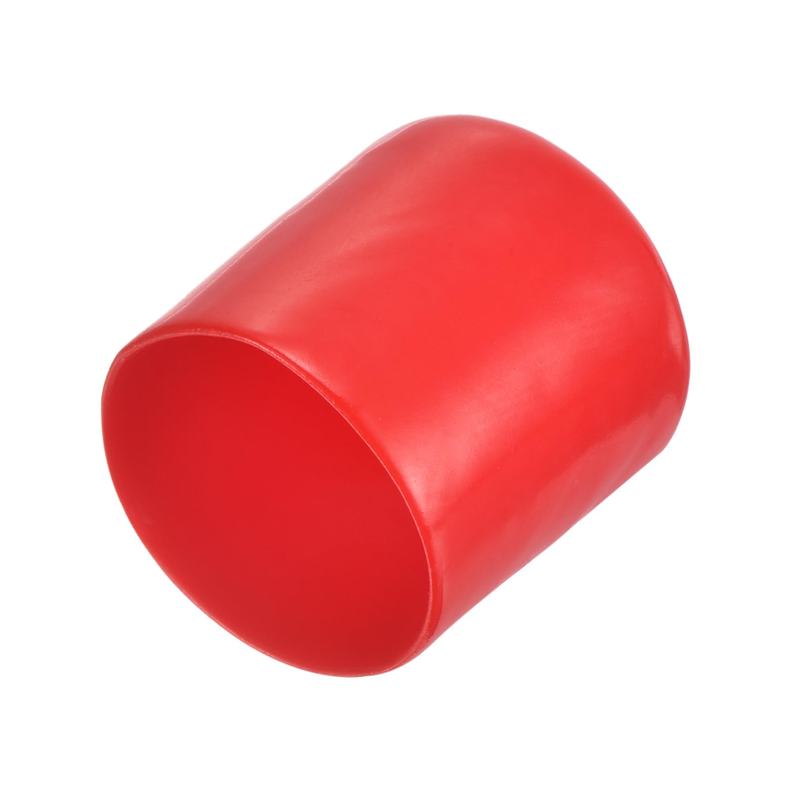 20pcs Rubber End Caps 29mm ID Vinyl Round Tube Bolt Cap Cover Thread Protectors Red