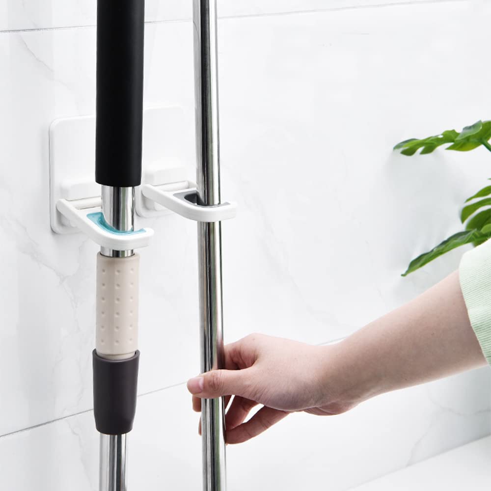4PCS Wall Mount Mop Holder