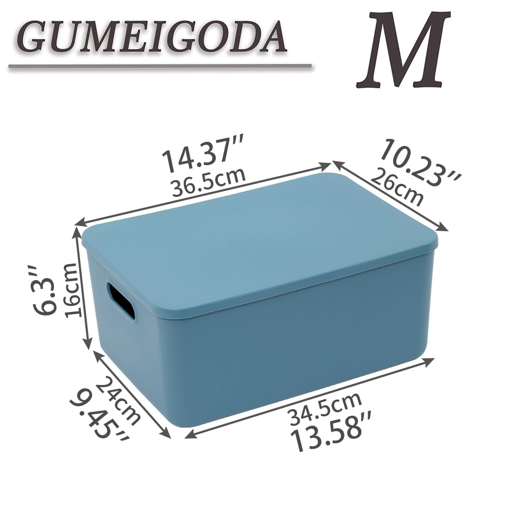 Plastic Storage Bins with lids (3 Count)