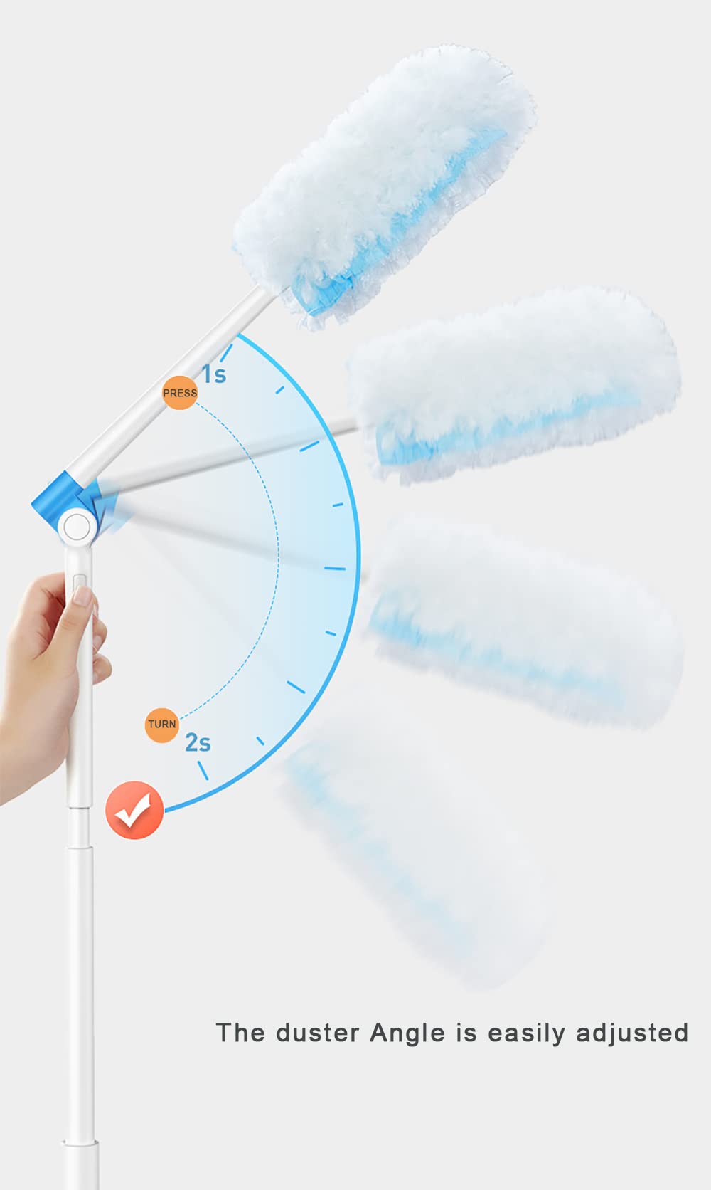 360 Degree Dusters Multi Surface Duster Refills Kit Extender Handle