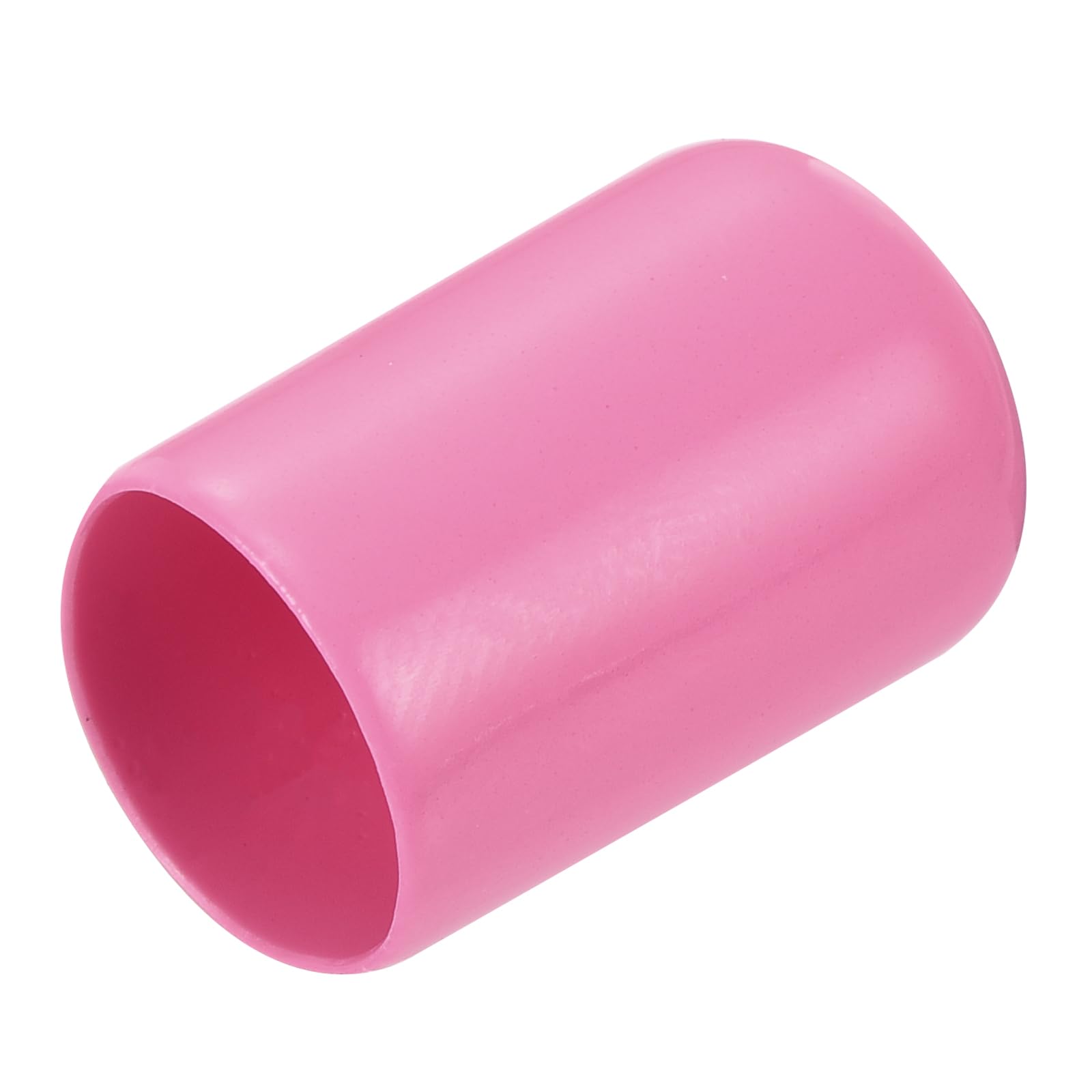20pcs Rubber End Caps 13mm ID Vinyl PVC Round Tube Bolt Cap Cover Screw Thread Protectors Pink