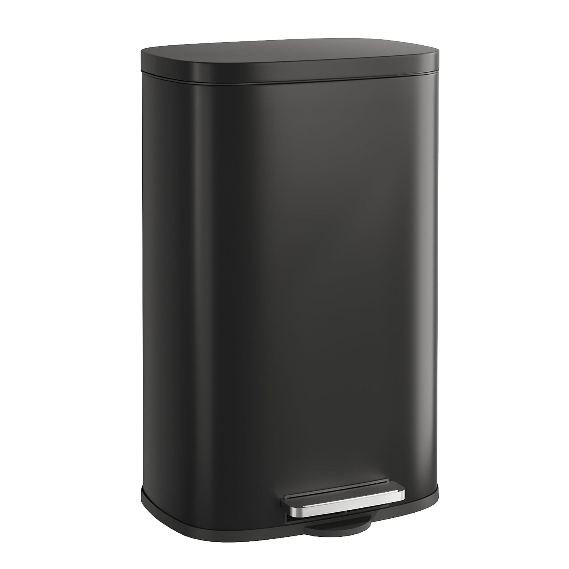 13 Gallon Stainless Steel Trash Can with Inner Bucket