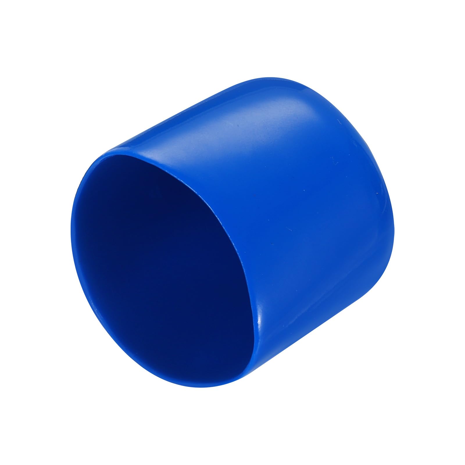 20pcs Rubber End Caps 34mm ID Vinyl PVC Round Tube Bolt Cap Cover Screw Thread Protectors Blue