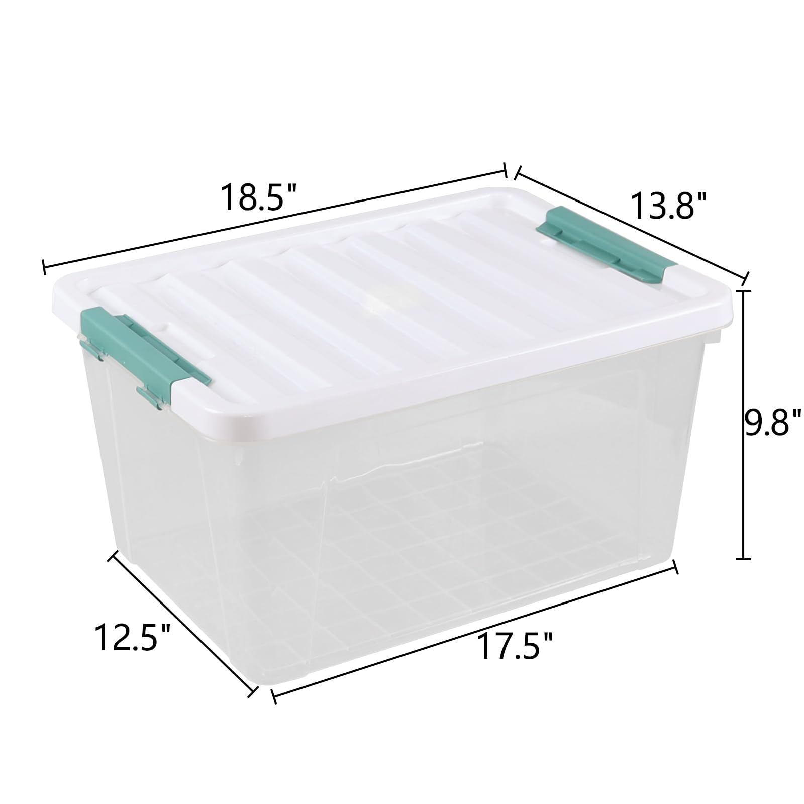 35 Quart Clear Large Storage Box (6 Count)
