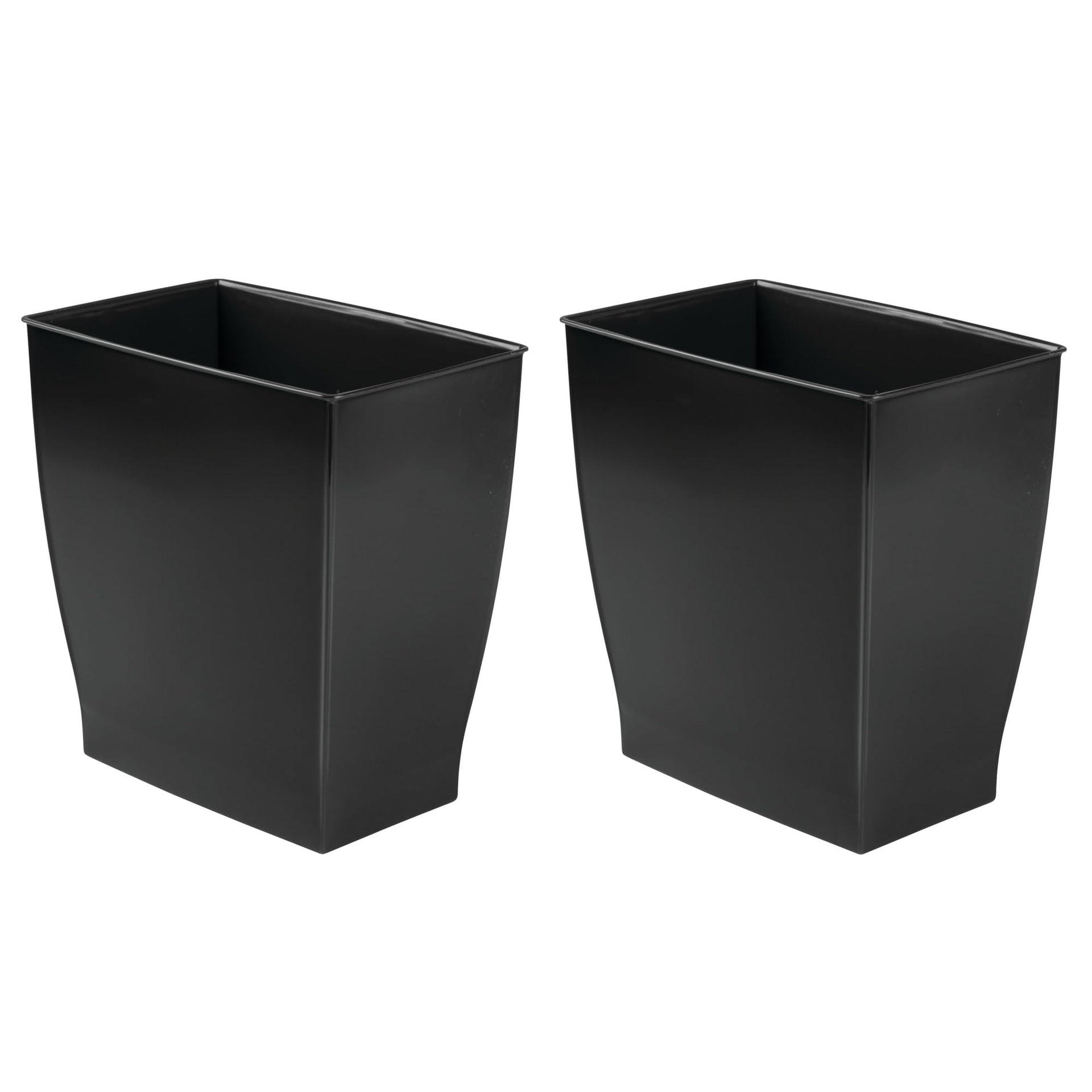 Small Plastic Bathroom Trash Can (2 Count)