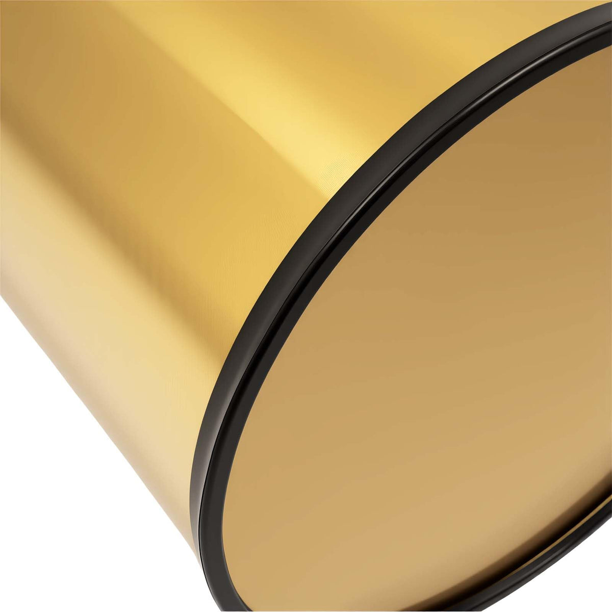15.48 Gallon Commercial Metal Open Top Gold Trash Can