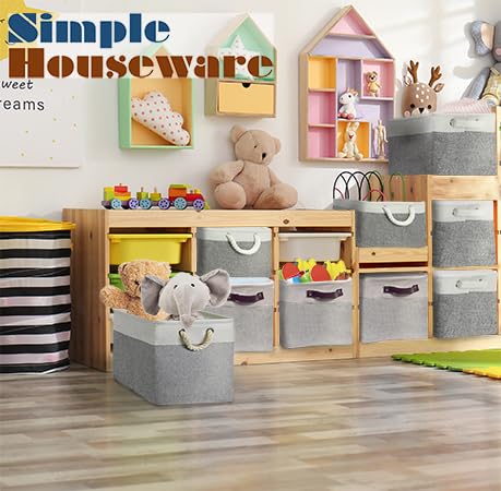 15.7" x 12" Wide & Low Fabric Storage Bin (3 Count)