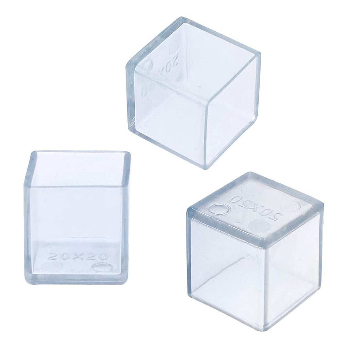 16 Pcs Transparent Square Anti (16 Count)