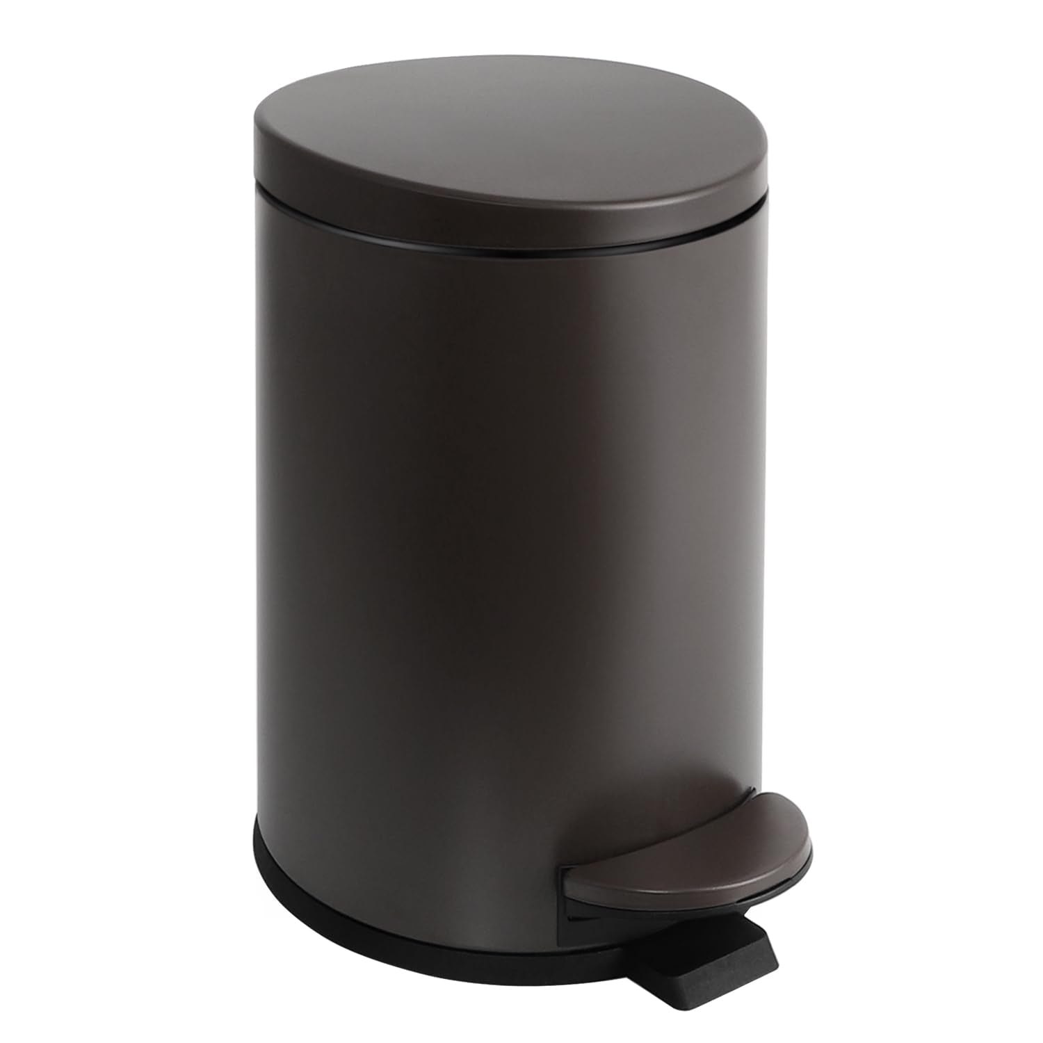 Small Bathroom Trash Can with Lid Soft Close