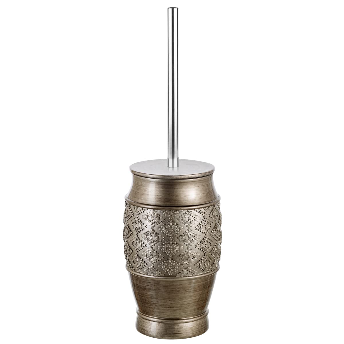 Dublin Silver Toilet Brush Set