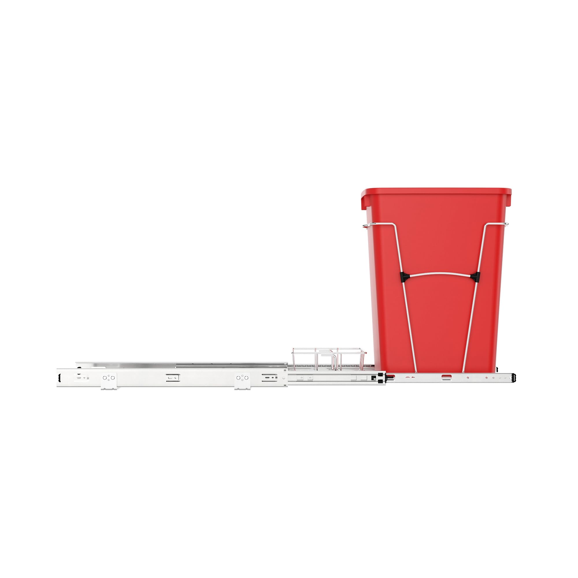 Pullout Trash Can for Kitchen Cabinets 35 Qt Garbage Waste Recyling Bin with Full Extension Slides