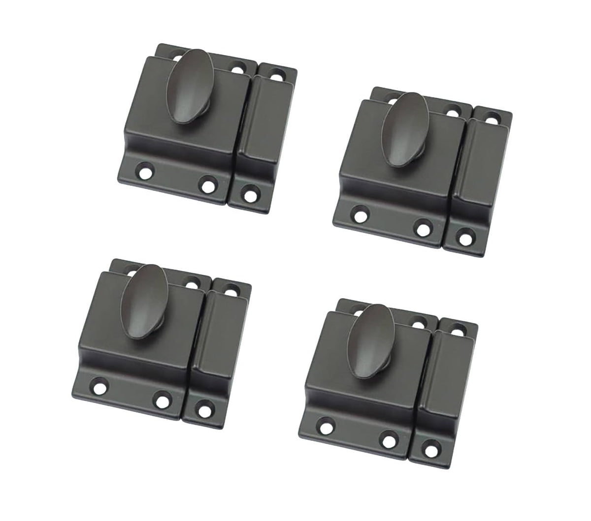 Traditional Large Oval Turn Cabinet Latch (4 Count)