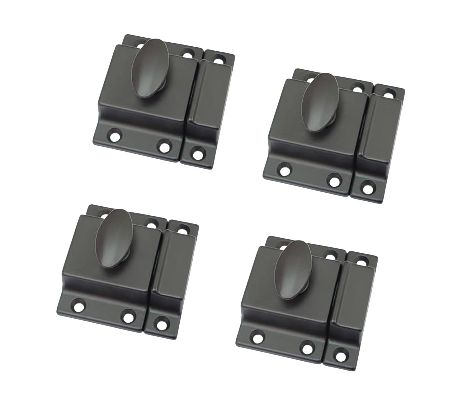 Traditional Large Oval Turn Cabinet Latch (4 Count)