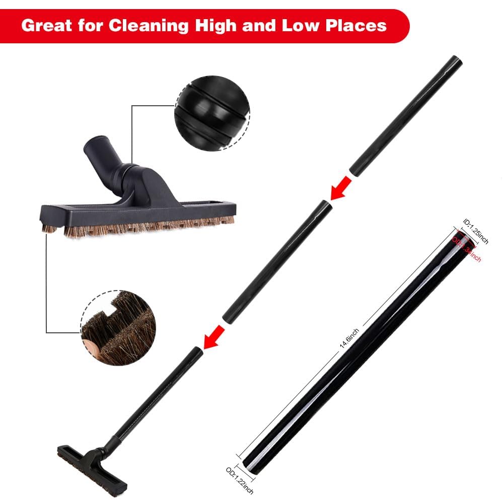 GIB 13Pcs Universal Vacuum Attachments for Shop Vac Accessories w
