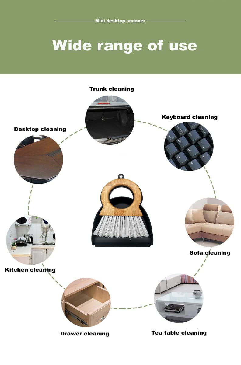 Mini Broom and Dustpan for Housekeeping