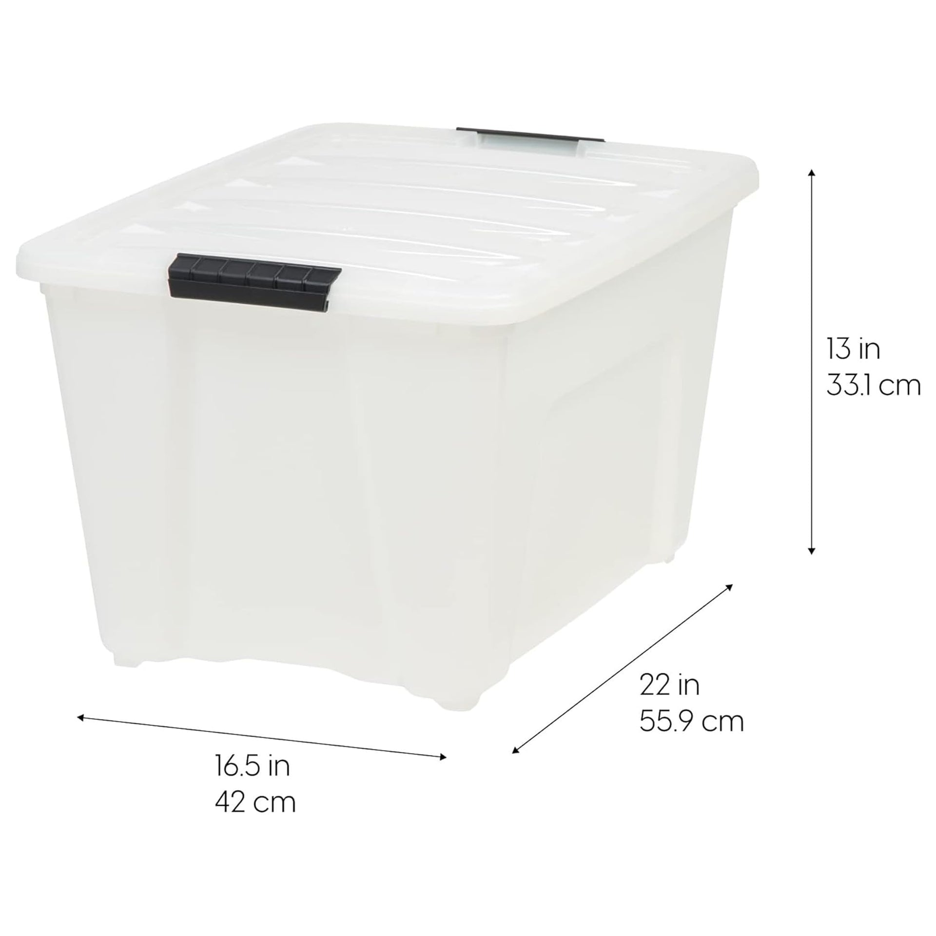 8 Pack 54 Qt Storage Bin Plastic Gasket Box (8 Count)