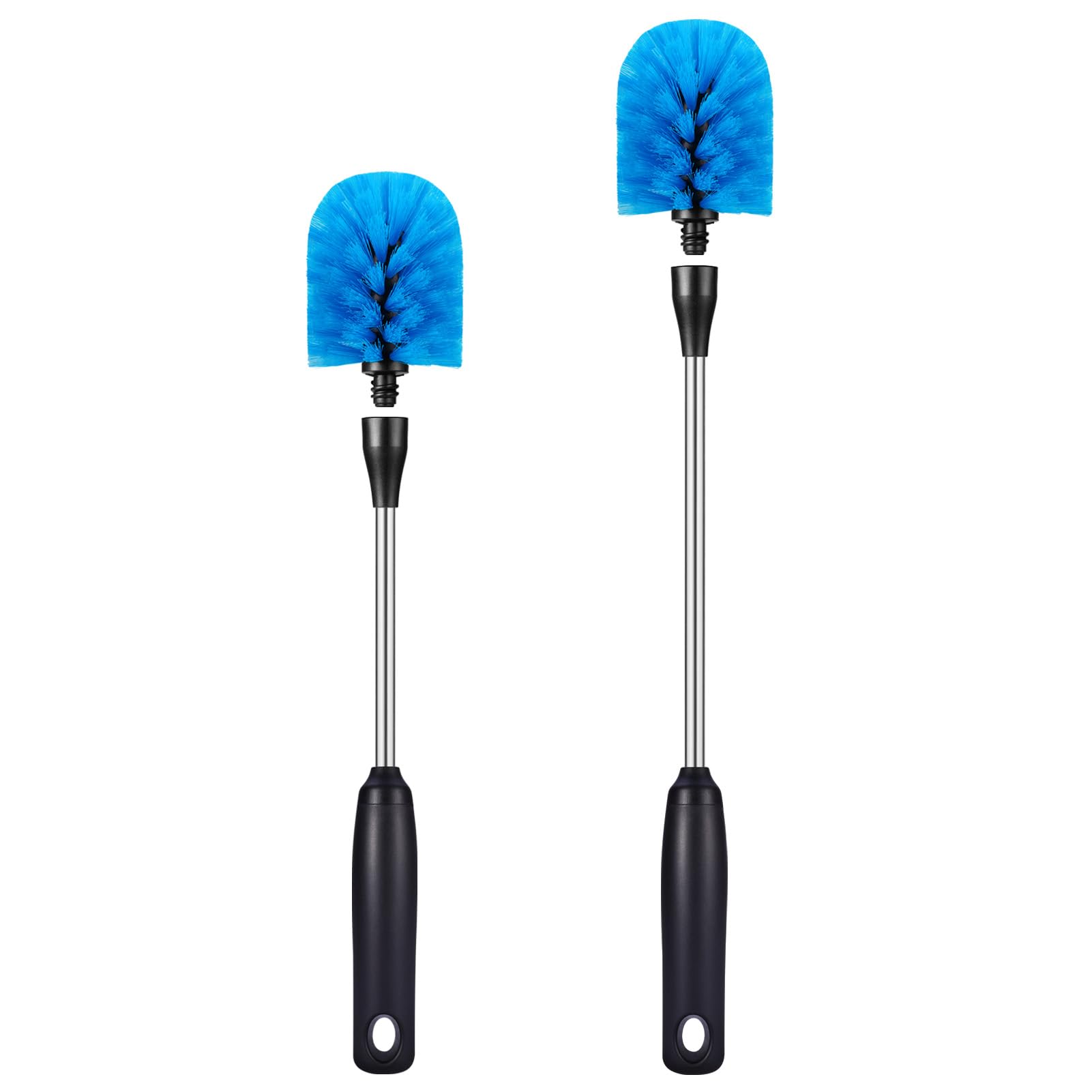 Stainless Steel Bottle Brush with Replaceable Head (2 Count)