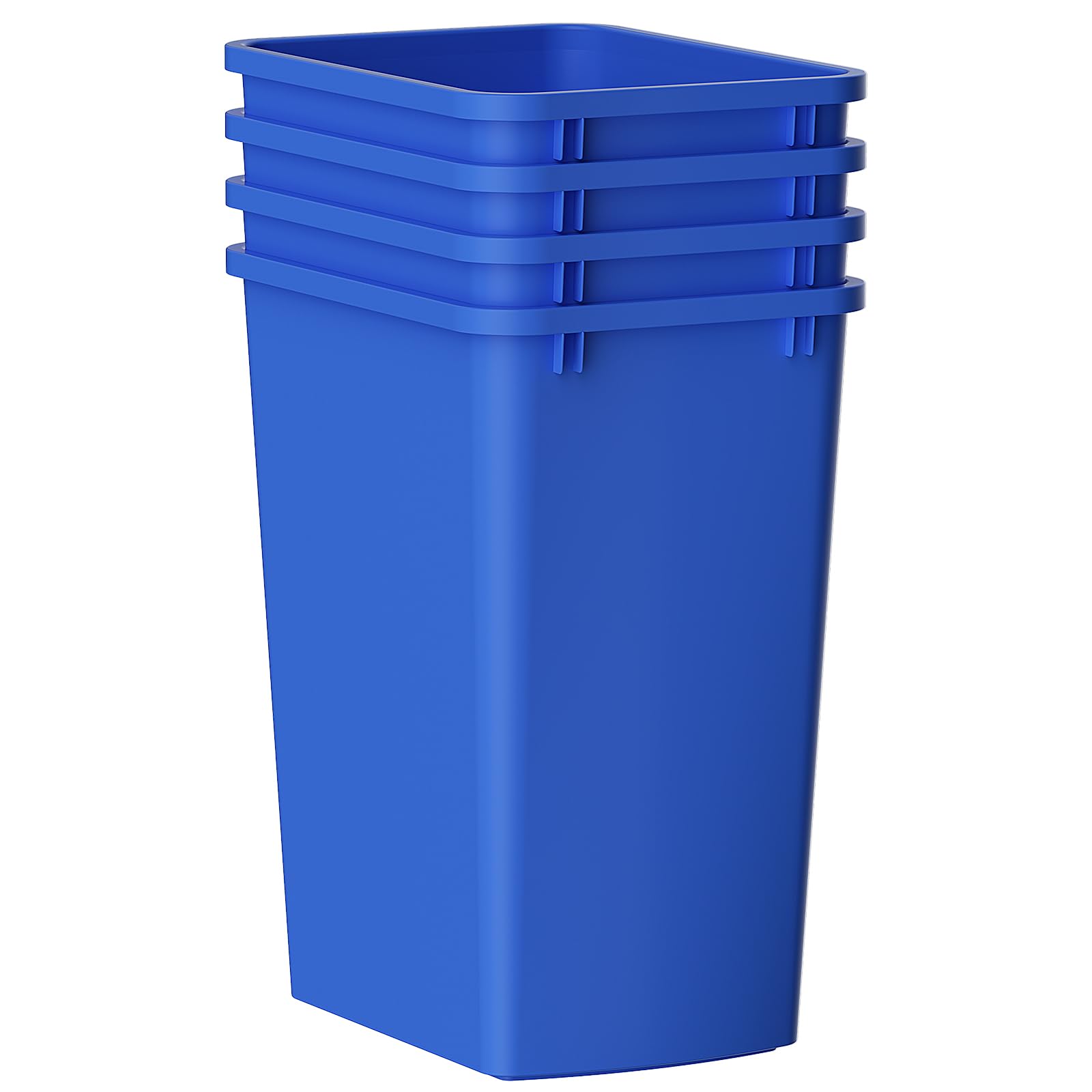 35 Quart Plastic Trash Can (4 Count)