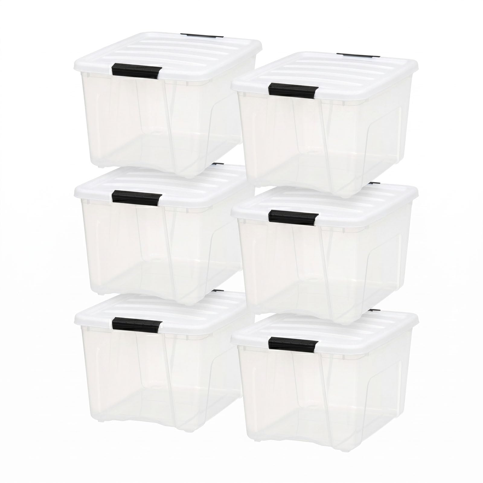 40 Qt Storage Bins with Lids (6 Count)